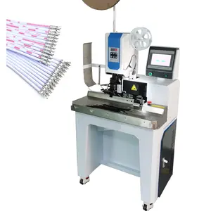 Multi- Cores Wire Stripping and Crimping 1.5 Ton, 2 Ton Automatic Ribbon flat FFC Wire Split and Terminals Crimp Machine