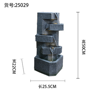 Flowing Water Pavilion Indoor Water Landscape Ornaments LED Money <b>Tree</b> Simple Porch Terrace Layout Luxury Open Industry <b>Garden</b> - Product Image 6