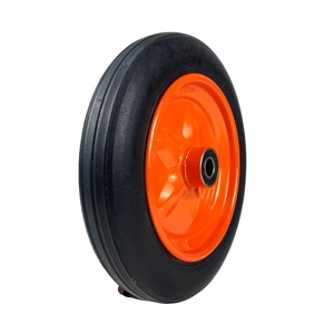 Roues pleines en caoutchouc <span class=keywords><strong>de</strong></span> <span class=keywords><strong>13</strong></span> <span class=keywords><strong>pouces</strong></span> <span class=keywords><strong>de</strong></span> haute qualité, résistantes à l'usure, sans frein inclus, garantie <span class=keywords><strong>de</strong></span> 6 mois, pour <span class=keywords><strong>brouette</strong></span> personnalisable - Product Image 1