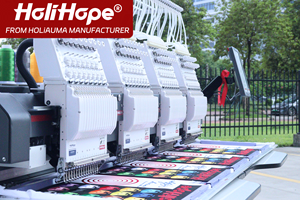Holiauma HoliHope 10 años de garantía Servomotor completo Máquina de bordado por computadora de <span class=keywords><strong>4</strong></span> cabezales Como máquina de bordado feliz de alta velocidad - Product Image 4