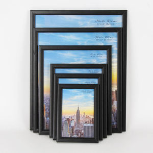 Hot Sale Customized logo and Size Picture <strong>Frame</strong> Wall Hanging <strong>Gallery</strong> Display MDF Black Picture Photo <strong>Frame</strong> - Product Image 5