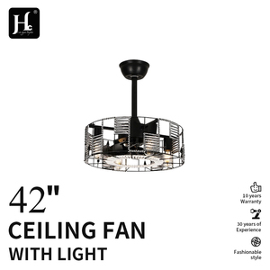 Villa Hotel Apartment 20 inch <b>Ceiling</b> Fan New Nordic Style Black Gold Fan <b>Light</b> Silent High Wind Luxury - Product Image 2
