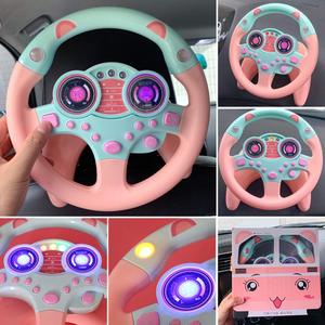 Volante del simulatore del giocattolo del volante di vendita caldo in linea con giocattoli della prima infanzia dei bambini del suono leggero e di guida - Product Image 3