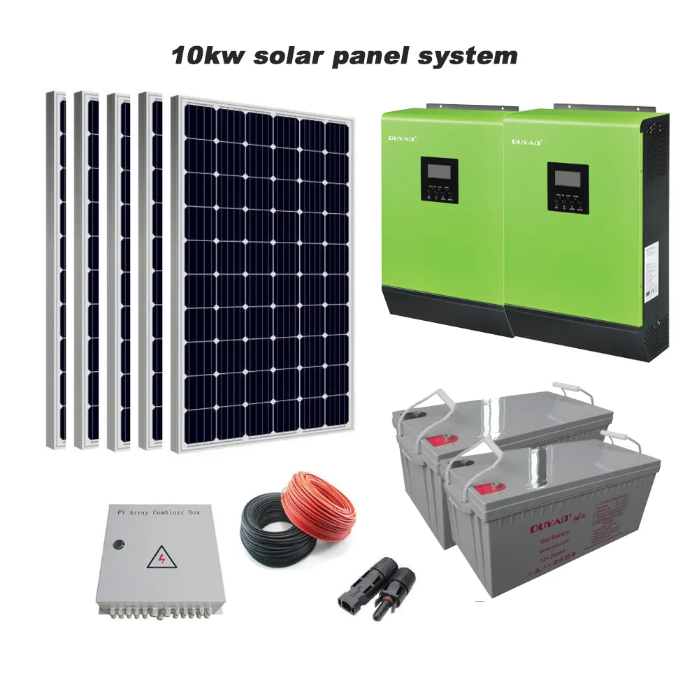 Whole House 10kw Portable Solar Power Generator Running Solar Power System