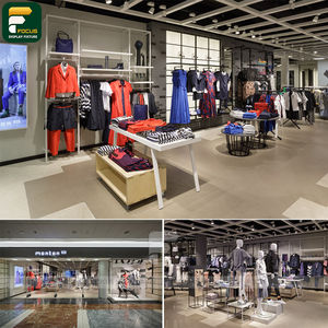 Étagère de présentation de vêtements élégante, comptoir de vêtements, vitrine de vêtements, armoire en verre, mobilier de magasin - Product Image 6