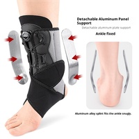 Offre Spéciale – Orthèse de Cheville Unisexe Stabilisatrice avec Support Réglable, Double Sangles en Aluminium, Sangle de Compression à Bout Ouvert – Idéale pour le Football et Usage Quotidien