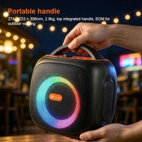 Haut-parleur portable d'extérieur avec connexion sans fil et éclairage RGB