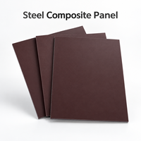 Panneau composite en acier de 4 mm 1220x2440 mm pour revêtement de porte de meuble