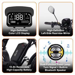 <span class=keywords><strong>Bicicleta</strong></span> Eléctrica Ouxi V8 Pro Max, 25 km/h, Frenos <span class=keywords><strong>de</strong></span> Disco, Neumáticos Todoterreno, IP45, Disponible en Negro o Marrón, Envío desde Almacén en Italia - Product Image 3