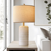 Chambre créative nordique chine Simple Vintage lampe décoration de la maison lampe de Table Villa hôtel chambre Art créatif en céramique lampe de Table
