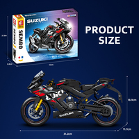 Sembo bloc 705031 Suzuki Gsxr1000r Moto modèle assemblage bricolage garçons briques 1:7 blocs de construction ensembles enfants jouets motos