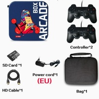 50+ émulateurs, plus de 30 000 jeux rétro, console de jeux d'arcade TV, deux manettes sans fil 2,4 GHz, N64/GBC/PSP, mémoire 64 Go, multilingue