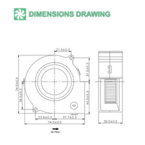 Soplador de suministro único ventilador de escape y ventilador centrífugo para transportador de enfriamiento - Product Image 5