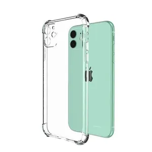 For iPhone 15 Case 1.5MM Transparent Shockproof Soft TPU Mobile Cell Phone Case For iPhone 15 Pro Max 14 Plus 13 Mini 12