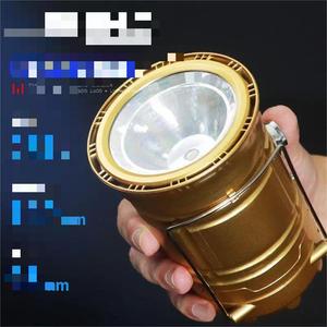 Carga solar Plástico al aire libre Portátil Telescópico USB Recargable Solar Plegable Led Linterna de camping Luz - Product Image 3