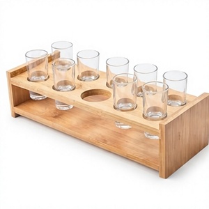 Support à verres en bois de qualité supérieure – Organisateur élégant et durable, idéal pour la maison, la cuisine et la salle à manger, fabriqué en Inde - Product Image 1