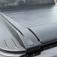 Couverture de benne électrique rétractable en alliage d'aluminium étanche avec volet roulant verrouillable, installation sans perçage pour Ranger Tacoma