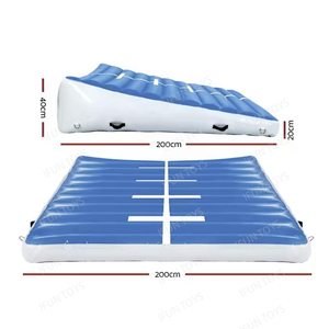 Estera de pendiente de caída para gimnasia, pista de aire inflable, colchón de aterrizaje acrobático para gimnasia, estera de inclinación de aire - Product Image 3