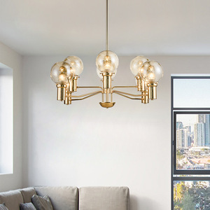Vente chaude <span class=keywords><strong>Suspension</strong></span> <span class=keywords><strong>Globe</strong></span> D'or De Luxe Moderne Lustre En <span class=keywords><strong>Verre</strong></span> Lustre En Fer Pendentif Lumière En <span class=keywords><strong>Verre</strong></span> - Product Image 3