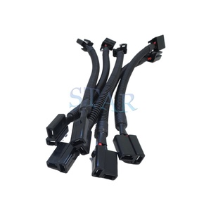 Fabricación de arnés de cables eléctricos de autobús 2 pines 6,3mm conector extensión alambre Hanress - Product Image 2