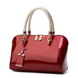 Bolsos de Cuero Brillante de Lujo para Mujer 2026, Bolso de Hombro Cruzado Moderno, Bolso de Mano de Cuero PU con Colgante - Product Image 4