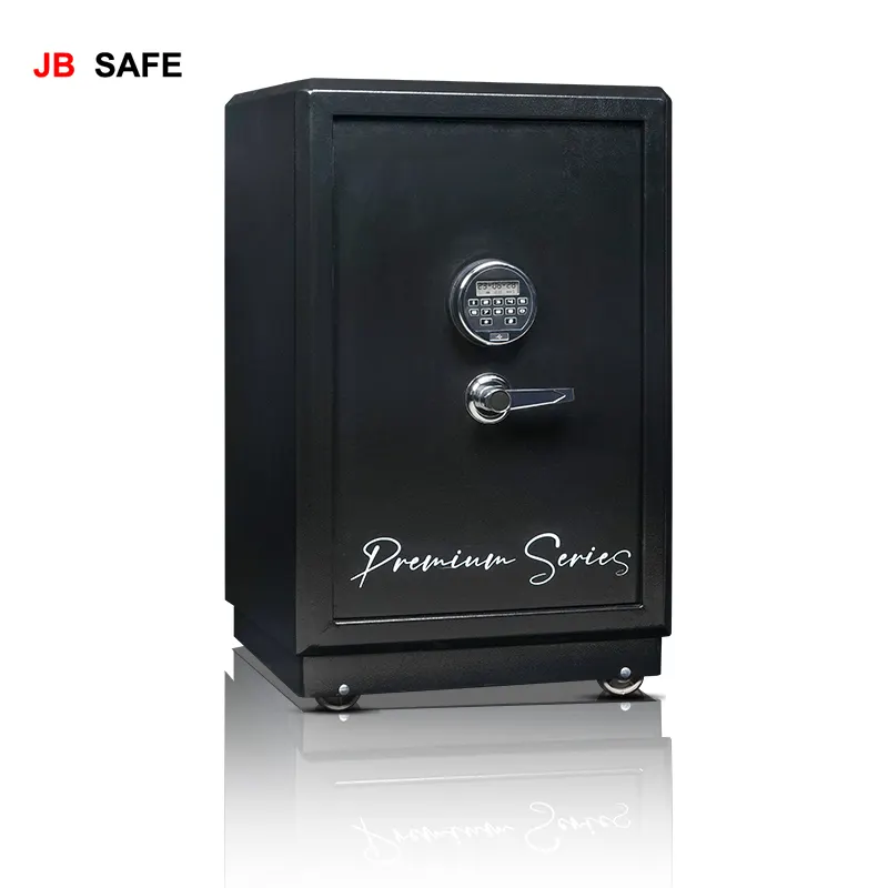 JB buena calidad 2 años de garantía caja de seguridad contra incendios contraseña digital caja de seguridad negro Oficina caja fuerte para la venta
