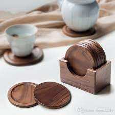 Bois rond coaster Maison & Jardin Cuisine et De Table coaster Décorer bois naturel couleur coaster pour Offre Spéciale - Product Image 5