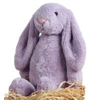 Promotion : Peluche Lapin Douce et Moelleuse, Coussin Bébé Réconfortant, Jouet en Peluche Lapin pour Enfants