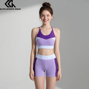 Haut court de l'équipe de danse et vêtements d'entraînement de danse courts Soutien-gorge de sport pour filles Haut actif - Product Image 3