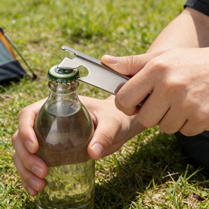 Ensemble <span class=keywords><strong>de</strong></span> couverts <span class=keywords><strong>de</strong></span> camping portable le plus vendu avec étui, en acier inoxydable léger pour les repas en randonnée et en camping - Product Image 5