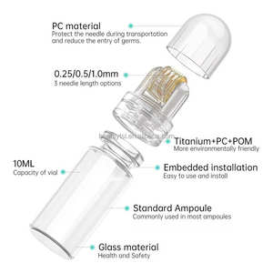 64 หัวทองคำไฮดราโรลเลอร์ HR64 ไทเทเนียมไฮดราโรลเลอร์ ไฮดราเดอร์มาโรลเลอร์ แปรงทำความสะอาดผิวหน้า - Product Image 4