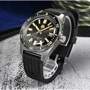 Montre de plongée San MartinSN 0007-G-V3 pour homme, cadran Kanagawa Surfing, mouvement automatique NH35, 20 bars, bracelet entièrement luminescent - Product Image 4
