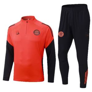 Venta de Fábrica: 25 Estilos de Camisetas de Fútbol de Manga Larga con Media Cremallera, Poliéster, Unisex, para París, etc. - Product Image 5