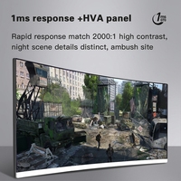 Moniteur de jeu incurvé 4K avec temps de réponse de 1 ms, 34 pouces, 3440*1440, 165 Hz, HVA LED LCD, certifié 3C, livraison rapide