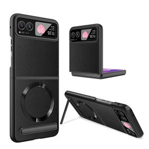 Factory direct sales: Motorola Razr 40 phone <b>case</b> with a hidden stand, wireless magnetic <b>attachment</b>, and full-coverage, drop-res - Product Image 4