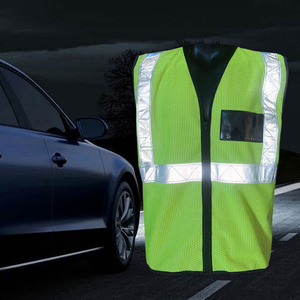 Chaleco de Seguridad CITICITY Naranja de Alta Visibilidad, Malla de Poliéster, Personalizable, para Construcción, Aeropuerto, Transpirable, con Bolsillo para Identificación - Product Image 6