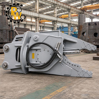 Cisaille à ferraille à lame trempée, rotation à 360 degrés, corps en acier haute résistance, cisaille de démolition de voitures 20-30 tonnes pour CAT