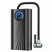 Pompe à air pour voiture à brancher, matériau ABS, cylindre unique, gonfleur électrique portable avec manomètre pour voitures