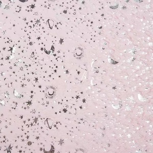 DDP ramah lingkungan tanpa MOQ pabrikan Cina kelas tinggi Vintage Flock <span class=keywords><strong>Glitter</strong></span> kain beludru desain bintang bulan matahari perak panas - Product Image 2