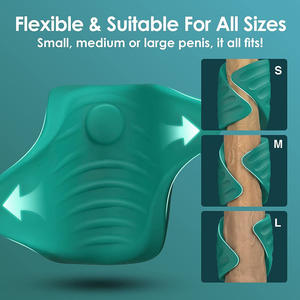 Entrenador de pene automático Edya, negro y azul, masturbador eléctrico para hombres adultos con vibración multifrecuencia. - Product Image 5