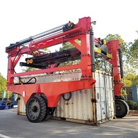 Chariot élévateur à portique certifié CE pour conteneurs de 20 et 40 pieds, à entraînement hydraulique, multifonctionnel