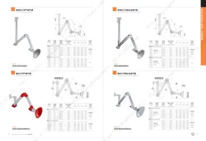 Exaustor de laboratório de exaustão de 360 graus flexível, braços de extração