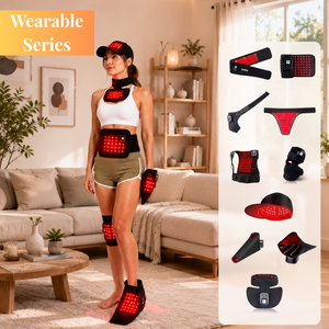 IDEATHERAPY Infrared Light Therapy <strong>Hat</strong>, Neck Wrap, Belt, Gloves, Knee Pads, Foot Pads, Mat, Sleeping Bag Red Light Therapy Belt - Product Image 1
