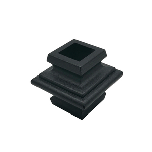 Celia Diseño moderno 3/4 \ "Collares forjados de aluminio Tapas de poste Valla de listón de protección agrícola con enrejado y puertas - Product Image 2