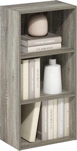 Hot-Selling 3-Tier Open <strong>Shelf</strong> Bookcase Storage Table for Living Room, <strong>French</strong> Oak Finish - Product Image 2