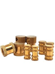 Tour CNC personnalisé divers écrous en <span class=keywords><strong>laiton</strong></span> gaufré sergé intégrés M3 M4 M5 M6 - Product Image 2