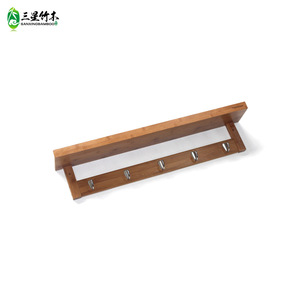 Bamboo European-style creative wall hooks, bathroom wall hooks, coat hooks, multi-functional wall-mounted <b>storage</b> rack wholesale - Product Image 1