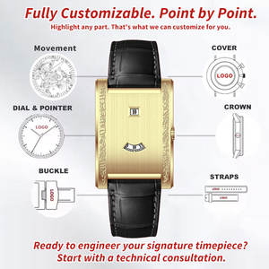 Nouvelle montre mécanique vintage 2026, bracelet en cuir élégant, design exclusif, mouvement Miyota, montre <span class=keywords><strong>automatique</strong></span> en acier inoxydable - Product Image 2