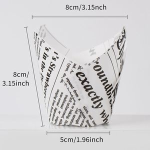 Emballage de gâteau étanche à l'huile de couleur unie jetable Tulip Cupcake Liner Tulip Muffin Cupcake Tasse en papier Tasse de cuisson pour la fête de <span class=keywords><strong>mariage</strong></span> - Product Image 6