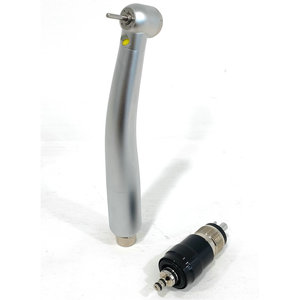 4 agujeros cojinete de cerámica pulsador Dental LED pieza de mano de alta velocidad con conector rápido - Product Image 1